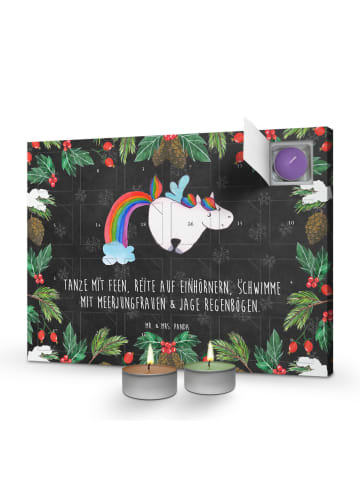 Mr. & Mrs. Panda Duftkerzen Adventskalender Einhorn Fliegendes P... in Kreidetafel