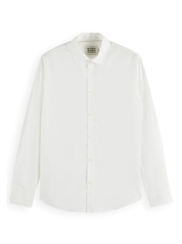 Scotch & Soda Hemd 'CORE POPLIN SOLID' in weiß