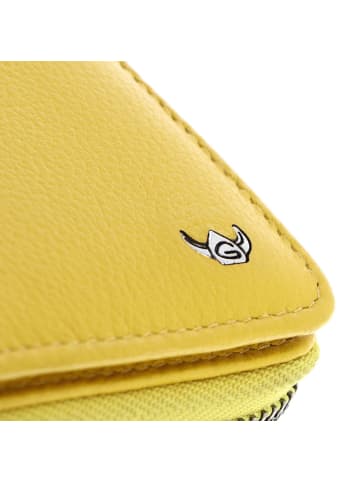 Golden Head Madrid Geldbörse RFID Schutz Leder 11.5 cm in sonnengelb