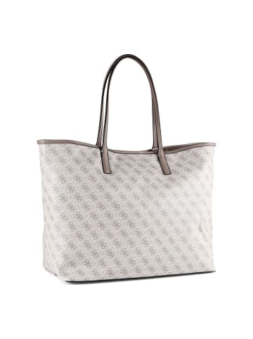 Guess Victtoria Shopper Tasche 40 cm in dark taupe logo