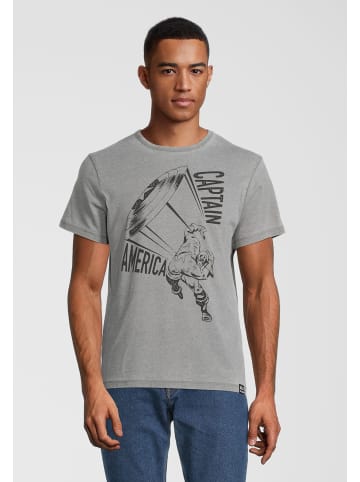 Re:Covered T-Shirt Marvel Captain America in Grey