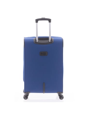 Gladiator 2000 4 Rollen Trolley 68 cm mit Dehnfalte in blue
