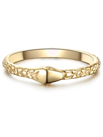 Glanzstücke München Ring Schlangenkopf Sterling Silber in gelbgold