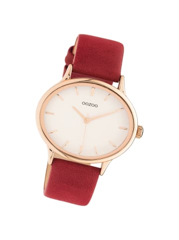 Oozoo Armbanduhr Oozoo Timepieces rot groß (ca. 42mm)