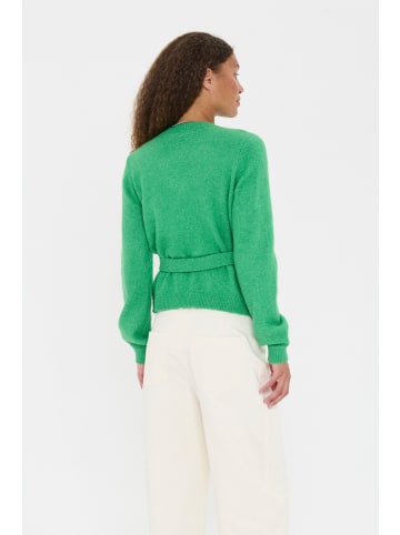 SAINT TROPEZ Strickjacke LarnaSZ Gerade Passform in Greenbriar