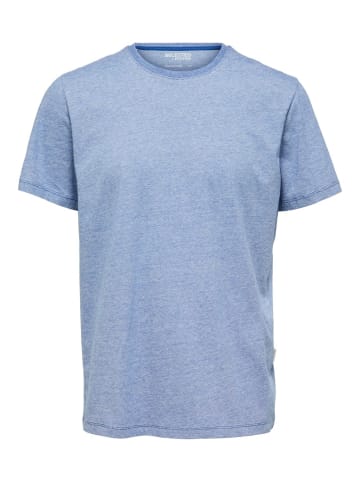 SELECTED HOMME T-Shirt SLHASPEN MINI STRIPE in Blau