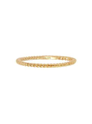 Elli Ring 375 Gelbgold Twisted in Gold