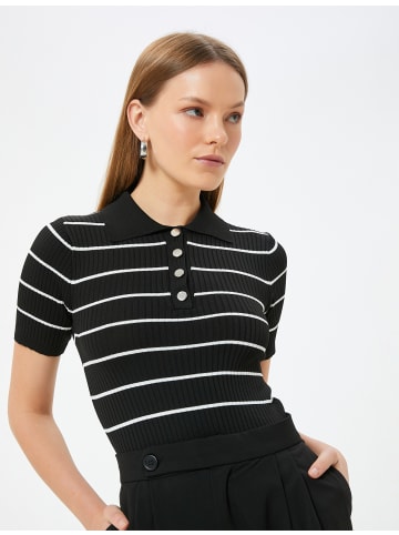 KOTON Sweater in Schwarz Gestreift