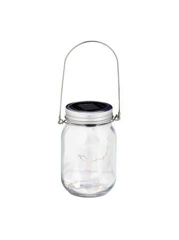 relaxdays 4x Solarglas in Transparent