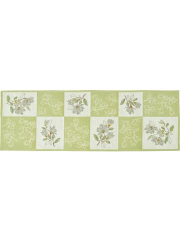 Sander Baumwollmischung, Gewebt, Gobelin Tischläufer Maggy Patch in hellgrün