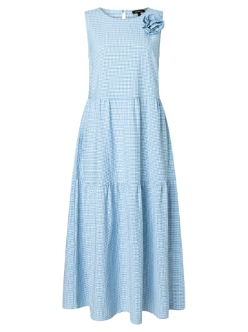More & More Maxikleid Vichy-Karo in searsucker grey white