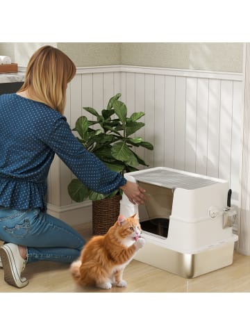 Pawhut Katzentoilette 60,2L x 40,2B x 44,5H cm