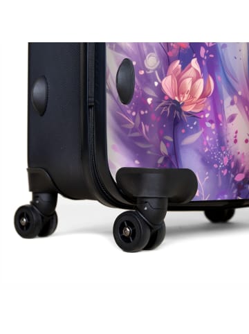 NoBoringSuitCases Suitcase, Koffer, Reisekoffer Pferd rosa weiß