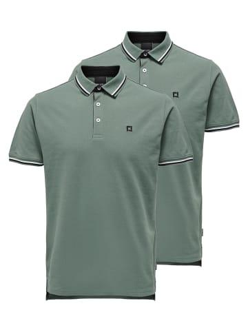 ONLY & SONS Poloshirt Onsefletcher in Dark forest