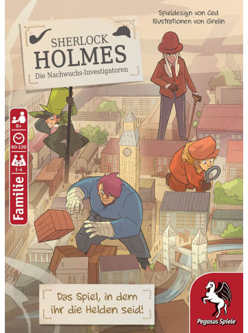 Pegasus Spiele Sherlock Holmes - Die Nachwuchs-Investigatoren (Krimi-Comic-Spiel)