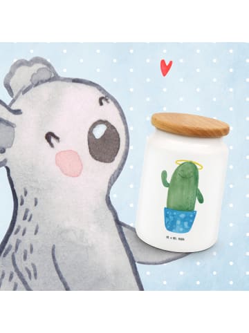 Mr. & Mrs. Panda Vorratsdose Kaktus Heilig ohne Spruch in Weiß