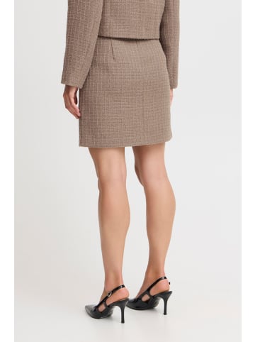 b. young BYEPIA SKIRT - HEAVY WOVEN A-shape in Walnut