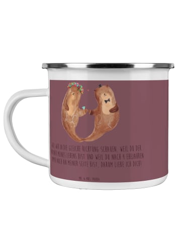 Mr. & Mrs. Panda Tasse 4. Hochzeitstag Seidenhochzeit mit Spruch in Kaffa Coffee