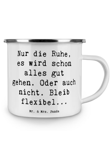 Mr. & Mrs. Panda Pott Spruch Gelassenheit in Krisen mit Spruch in Weiß