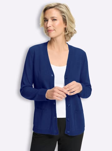 Sieh an! Strickjacke in royalblau