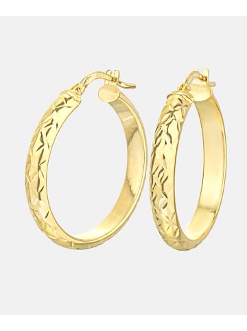 Vanlere Creolen aus 375 Gelbgold