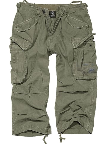 Brandit Short "Industry Vintage 3/4 Shorts" in Grün