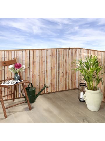 Maximex Balkonsichtschutz mit Bambusmuster in Beige, (B) 500 x (L) 85 cm