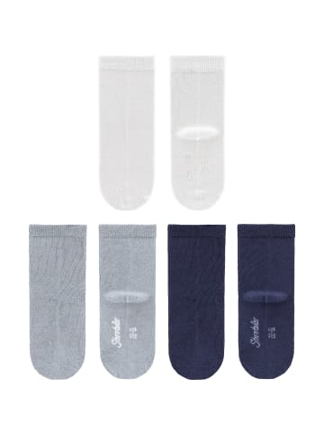 Sterntaler Socken 3er-Pack uni in lichtgrau