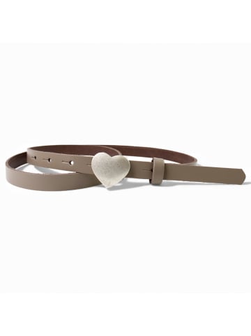 FRONHOFER Ledergürtel in Taupe