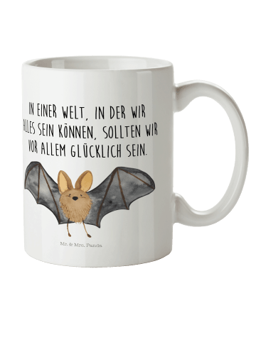 Mr. & Mrs. Panda Kinderpott Fledermaus Flügel mit Spruch in Weiß