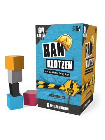 DENKRIESEN Gesellschaftsspiel Ranklotzen „Auf die Klötze, fertig, los!, 6-99 Jahre