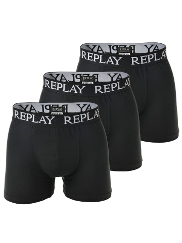 Replay Boxershort 3er Pack in Schwarz