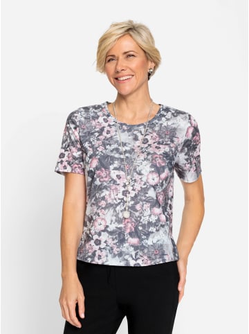 WITT WEIDEN Shirt in ecru-altrosa-bedruckt