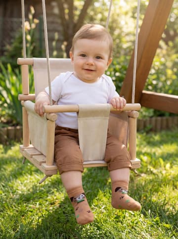 TupTam Kinder Socken Mädchen Jungen Bunt Gemustert 6er Pack in braun/grün