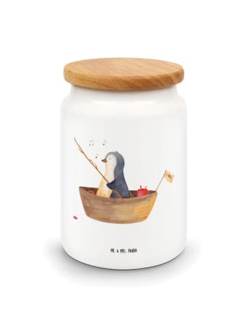 Mr. & Mrs. Panda Vorratsdose Pinguin Angelboot ohne Spruch in Weiß