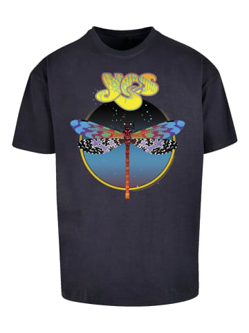 F4NT4STIC Heavy Oversize T-Shirt YES Dragonfly Tour V1 in marineblau