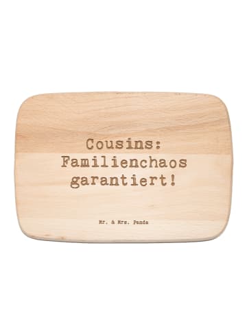 Mr. & Mrs. Panda Holzbrettchen Spruch Cousin Abenteuer mit Spruch in Transparent