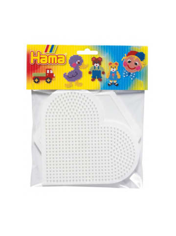 Hama Beutel mit 2 Midi-Stiftplatten, gr. Herz, gr. Sechseck - ab 5 Jahren