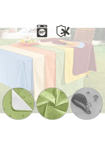 Erwin Müller Baumwollmischung Tischdecke Neuss in grün