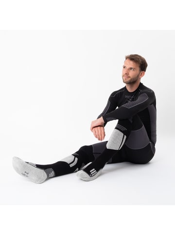 Occulto 2er Pack Merino Skisocken Toni in Schwarz-Weiß