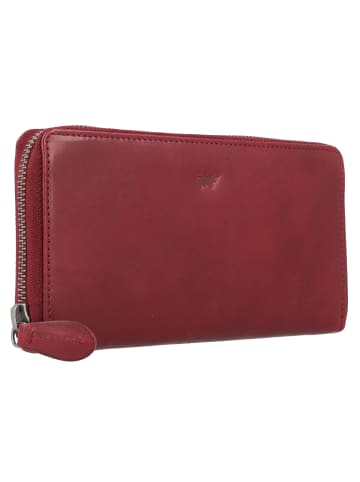 Braun Büffel Arezzo Geldbörse RFID Schutz Leder 19 cm in rosso