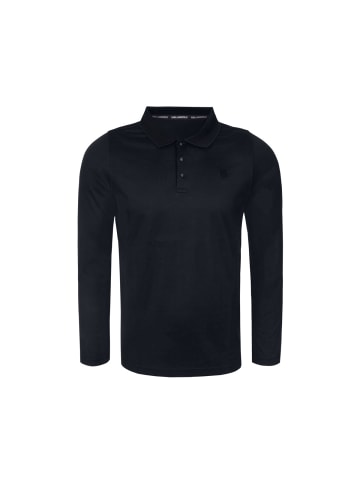 Karl Lagerfeld Langarm-Poloshirt 745000 in dunkelblau