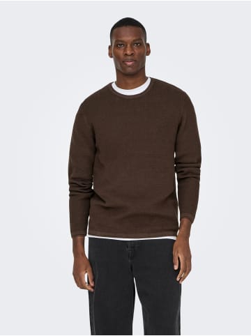 ONLY & SONS Strickpullover in Demitasse