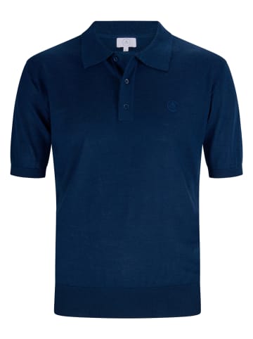 CASH-MERE.CH Poloshirt Kurzarm in Navy Blau