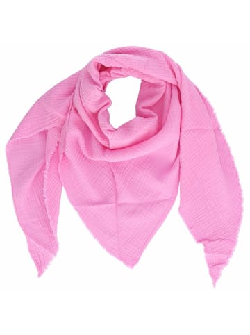 COFI 1453 Lian Schal Halstuch Elagentes Modeaccessoires aus 100% Baumwolle in Pink