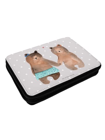 Mr. & Mrs. Panda Federmäppchen Bär Freundin ohne Spruch in Grau Pastell