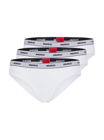 HUGO Slip 3er Pack in Weiß