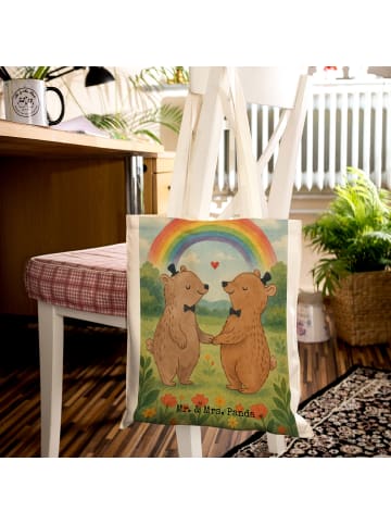 Mr. & Mrs. Panda Laptoptasche Bären Gay Pride Design ohne Spruch in Weiß