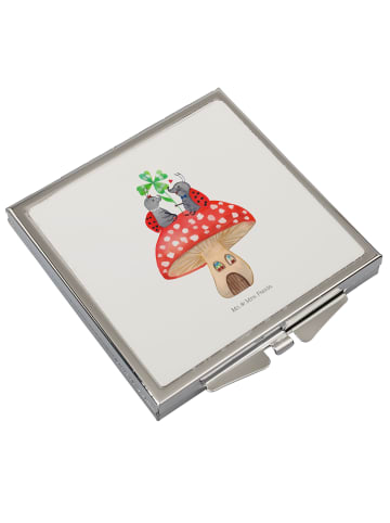 Mr. & Mrs. Panda Mini Spiegel Marienkäfer Fliegenpilz ohne Spruch in Weiß