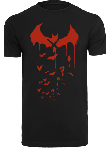 F4NT4STIC T-Shirt DC Comics Batman Arkham Knight Bats X Drip in schwarz